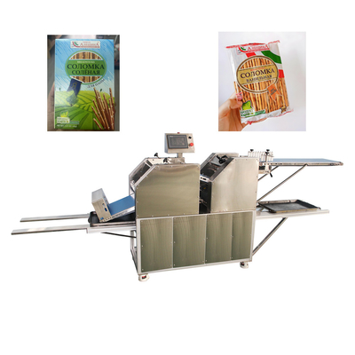 Máy làm bánh mì Grissini tự động của Ý với khay sắp xếp máy dây chuyền sản xuất